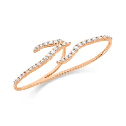 Ring aus 750 Gold Rotgold 40 Brillanten 2,25ct TW-VSI/SI B:22,5mm