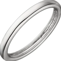 Ring Damenring aus 925 Silber flach glänzend schlicht 2,3mm schmal dünn