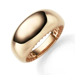 Ring Damenring mit Wölbung aus 585 Gold Rotgold Breite 10,5mm glänzend
