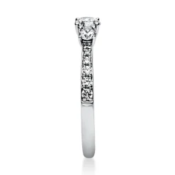 Ring Damenring Platinring aus 950 Platin mit 15 Diamanten Brillanten 0,58 Ct.