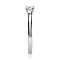 Ring Damenring Platinring aus 950 Platin mit 3 Diamanten Brillanten 0,47 Ct.