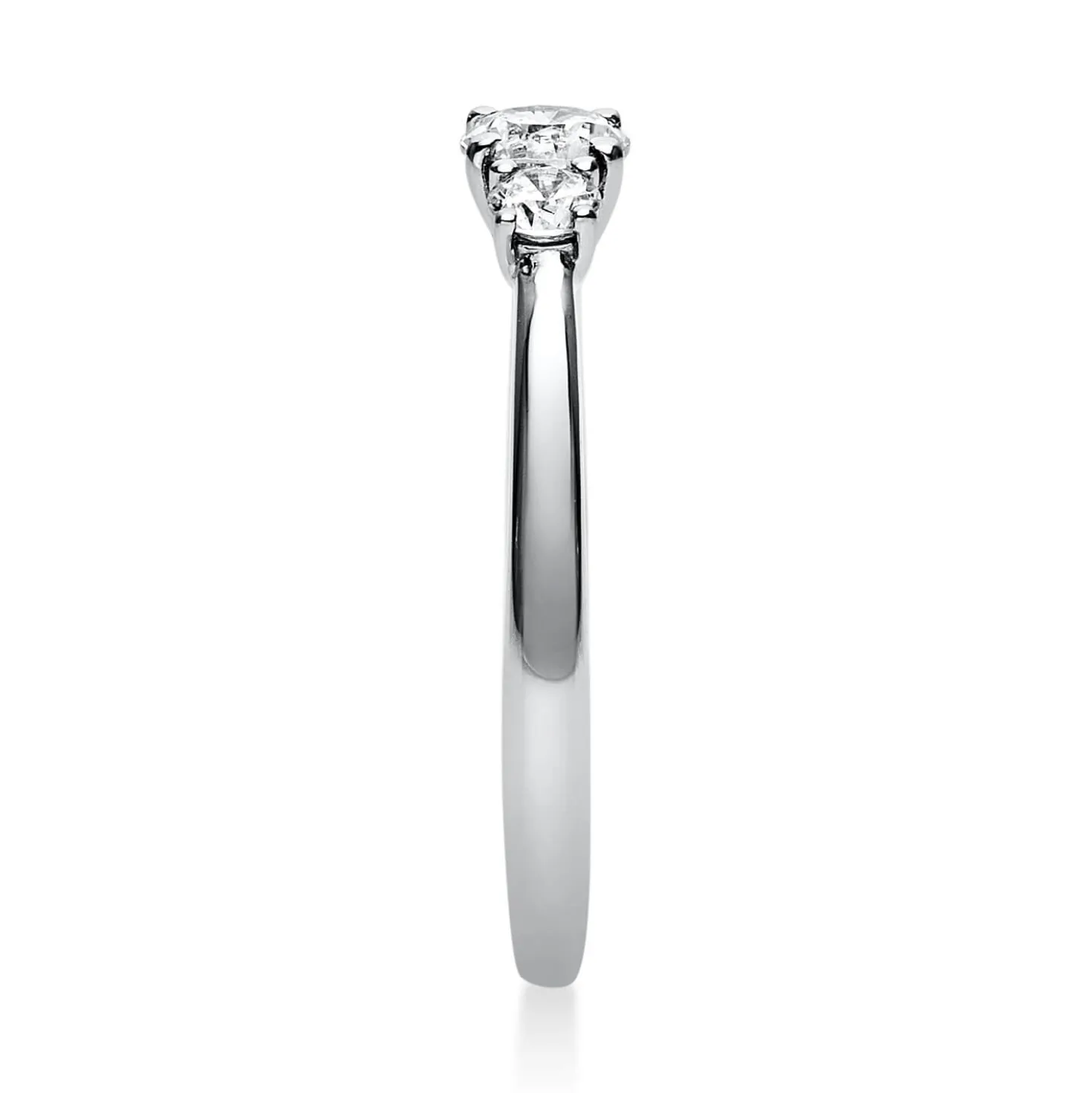 Ring Damenring Platinring aus 950 Platin mit 3 Diamanten Brillanten 0,47 Ct.