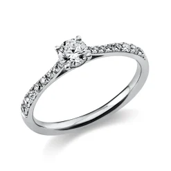 Ring Damenring Platinring aus 950 Platin mit 17 Diamanten Brillanten 0,51 Ct.