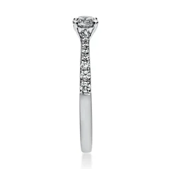 Ring Damenring Platinring aus 950 Platin mit 17 Diamanten Brillanten 0,51 Ct.