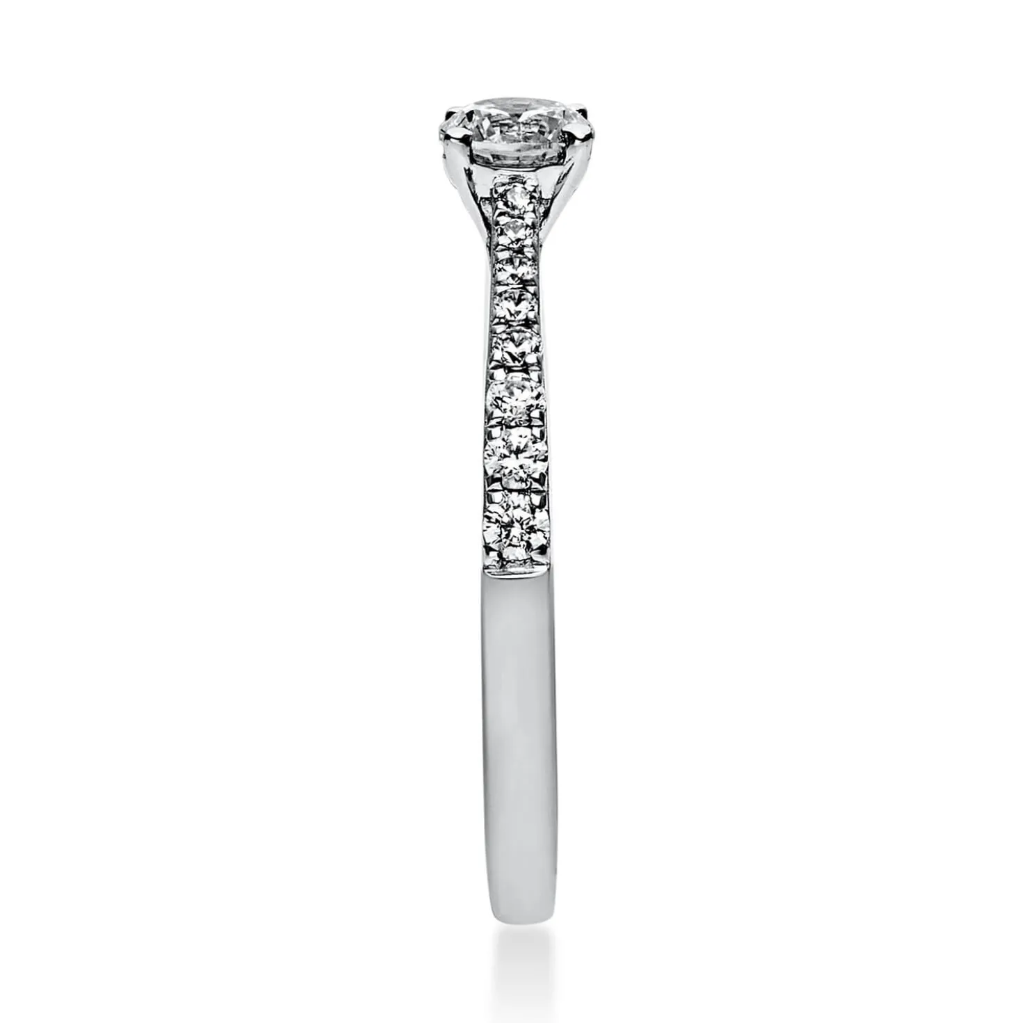 Ring Damenring Platinring aus 950 Platin mit 17 Diamanten Brillanten 0,51 Ct.