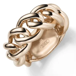 Ring Damenring Rund-Panzer aus 585 Gold Rotgold Breite 11mm