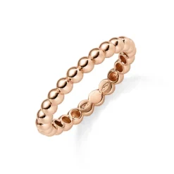 Ring Kugel Kügelchen Damenring aus 585 Gold Rotgold schlicht Breite 3mm