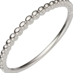 Ring Kugelring Damenring Fingerring Kügelchen Breite 1,7mm 585 Gold Weißgold