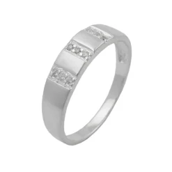 Ring mit Zirkonia schlicht 5mm 925 Silber Sterlingsilber Damen