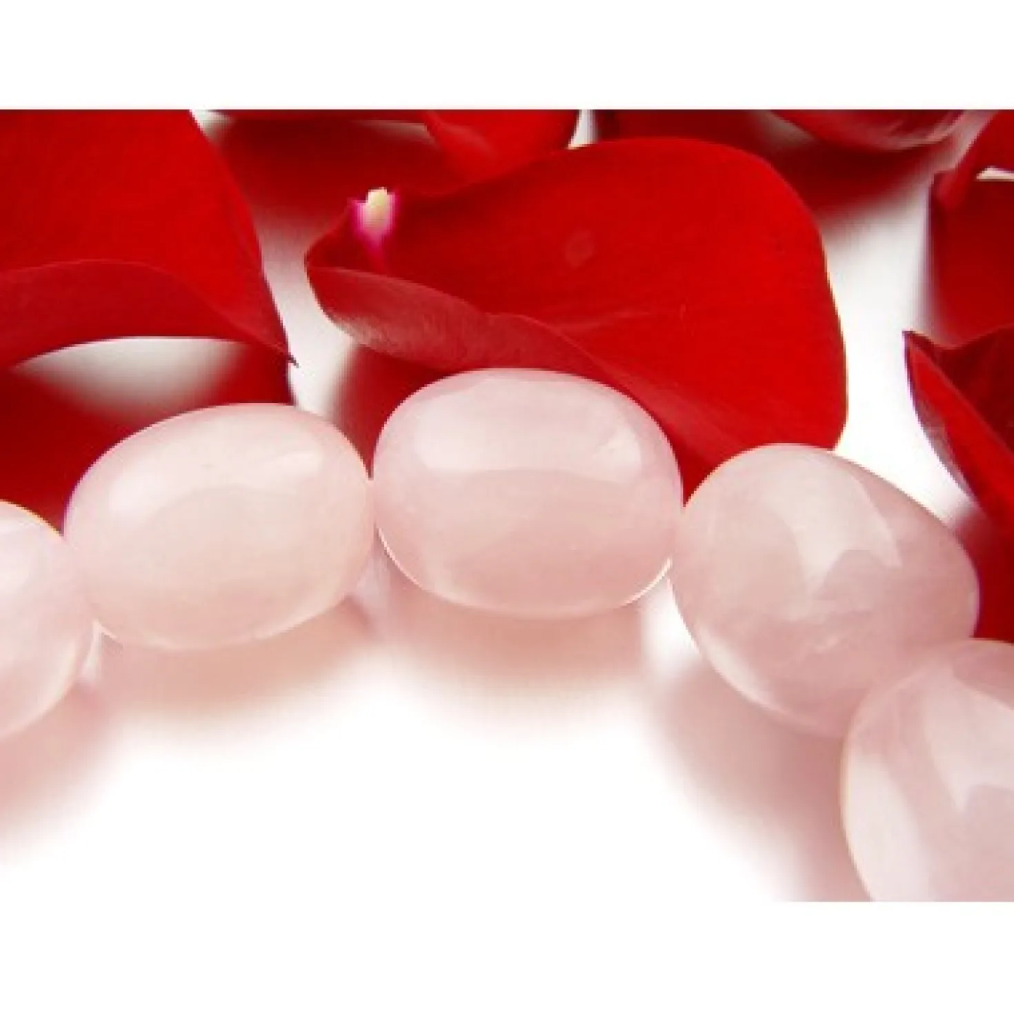 Rosenquarzarmband, Armband aus echtem Rosenquarz, rosè, dehnbar