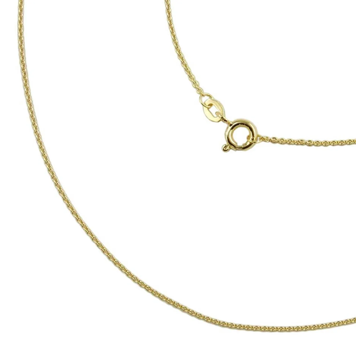 1,1 Rund-Ankerkette Halskette Collier aus 9Kt 375 Gold Gelbgold 42cm