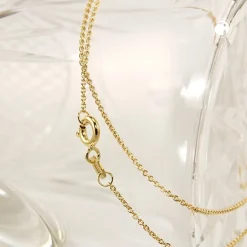 1,1 Rund-Ankerkette Halskette Collier aus 9Kt 375 Gold Gelbgold 42cm