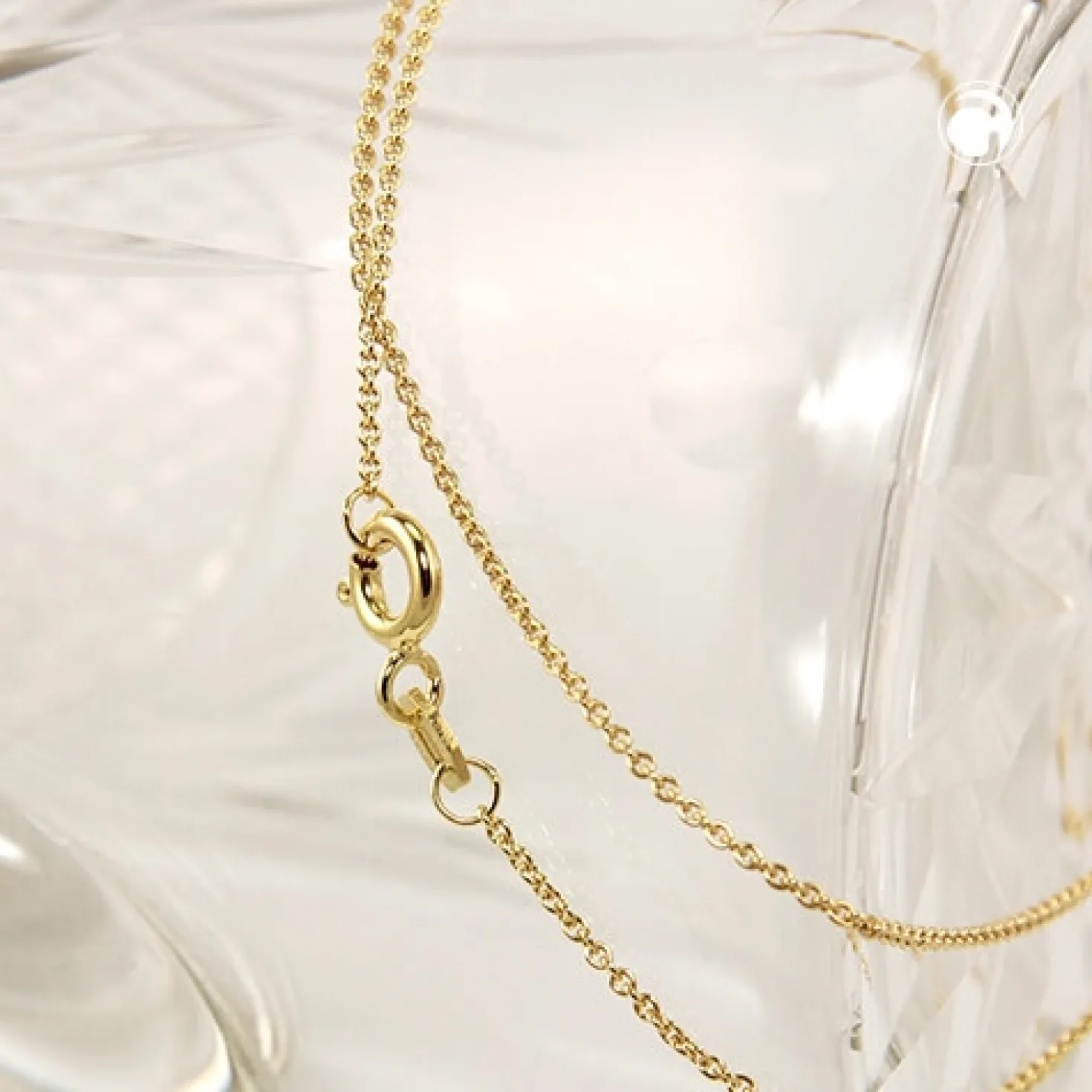 1,1 Rund-Ankerkette Halskette Collier aus 9Kt 375 Gold Gelbgold 42cm