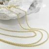1,1 Rund-Ankerkette Halskette Collier aus 9Kt 375 Gold Gelbgold 38cm