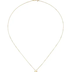Rundankerkette mit Anhänger Stern Halsschmuck Collier aus 375 Gold Gelbgold 42cm