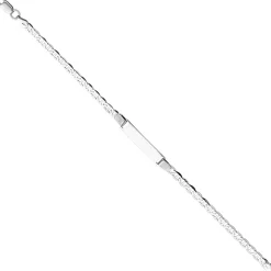 Schildband Armband Armkette aus echtem 925 Silber, 19cm, Unisex