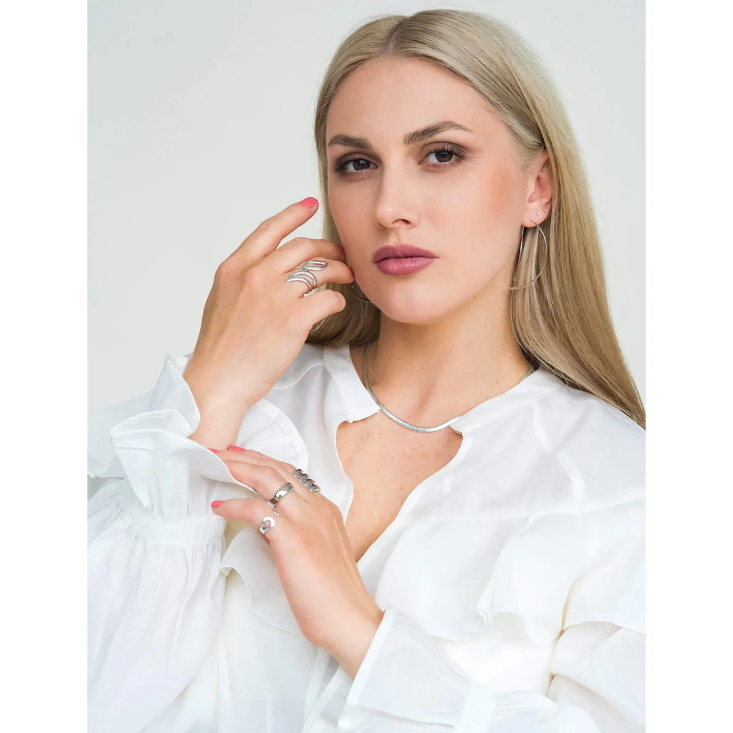 Schlichter Ring aus 925 Silber rhodiniert B: 5,7mm Fingerring Silberring Unisex