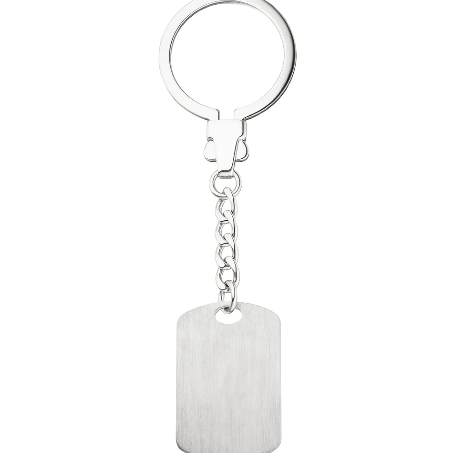Schlüsselanhänger Anhänger mit Gravurplatte Gravurschild mit Kette 925 Silber