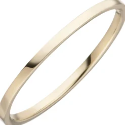 Schmaler Ring aus 333 Gold Gelbgold B: 1,2mm flach glänzend schlicht