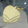 Schmuck Anhänger 14x13mm Herz aus 375 Gold Gelbgold diamantiert Damen