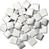 Schmuck Anhänger 35,6x32,5mm mit 11 Zirkonia 925 Echt Silber teilmattiert