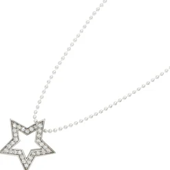 Schmuck Anhänger 20,4x19,6mm Stern mit Zirkonia 925 Echt Silber Halsschmuck