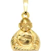 Schmuck-Set, Anhänger Buddha auf 1,3mm Panzerkette 333 Gold Gelbgold 45cm