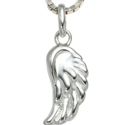 Silberanhänger Schmuck Anhänger 7,8x17,9mm Flügel aus 925 Silber Damen