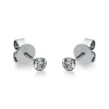 Solitaire Ohrstecker aus 750 Gold Weißgold 2 Brillanten 0,25ct TW-SI Zarge