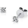 Solitaire Ohrstecker aus 750 Weißgold 2 Brillanten 0,3ct TW-SI Ø3,3mm 4er-Krappe