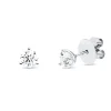 Solitaire Ohrstecker aus 750 Weißgold 2 Brillanten 1,02ct TW-SI 5,8x5,8mm
