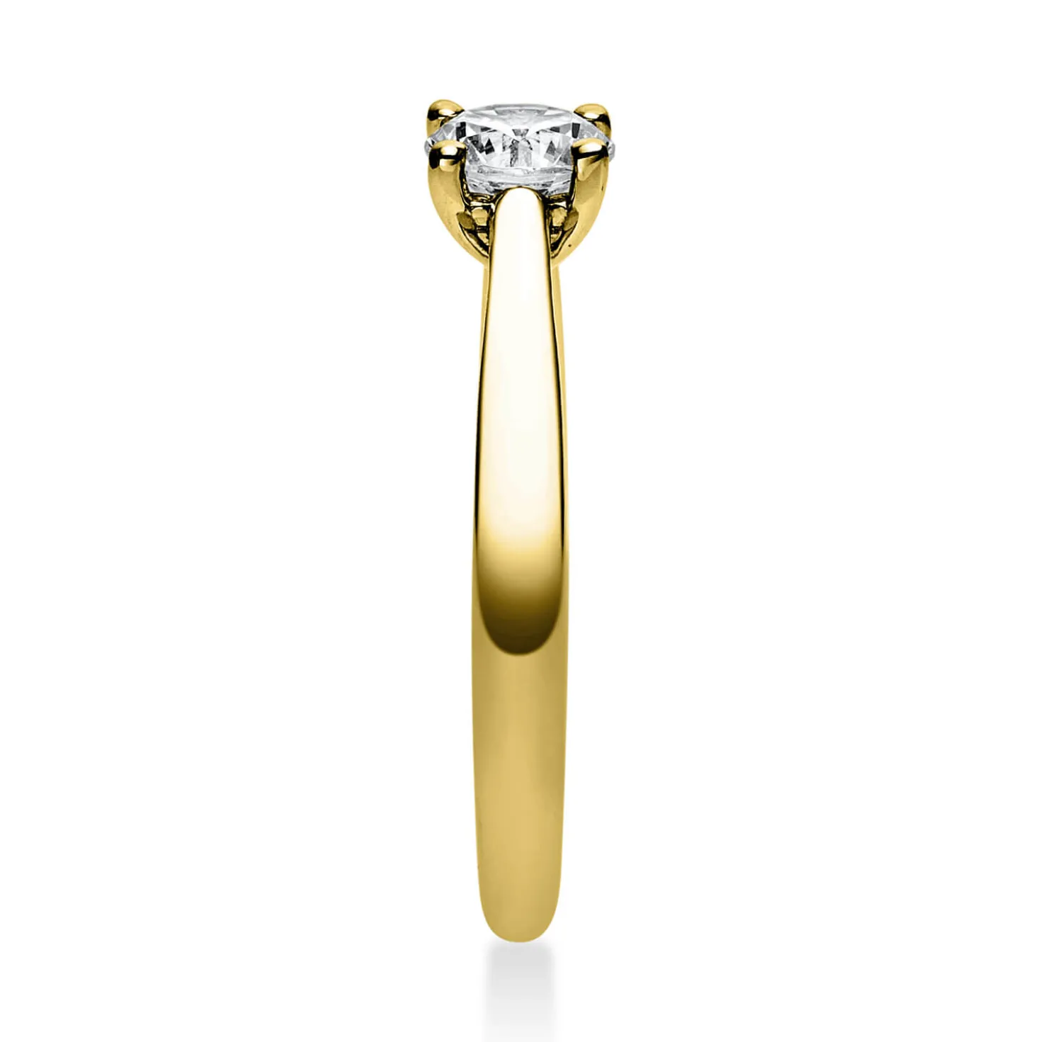 Solitär Ring Damenring aus 585 Gold Gelbgold mit Diamant Brillant 0,50 Ct.