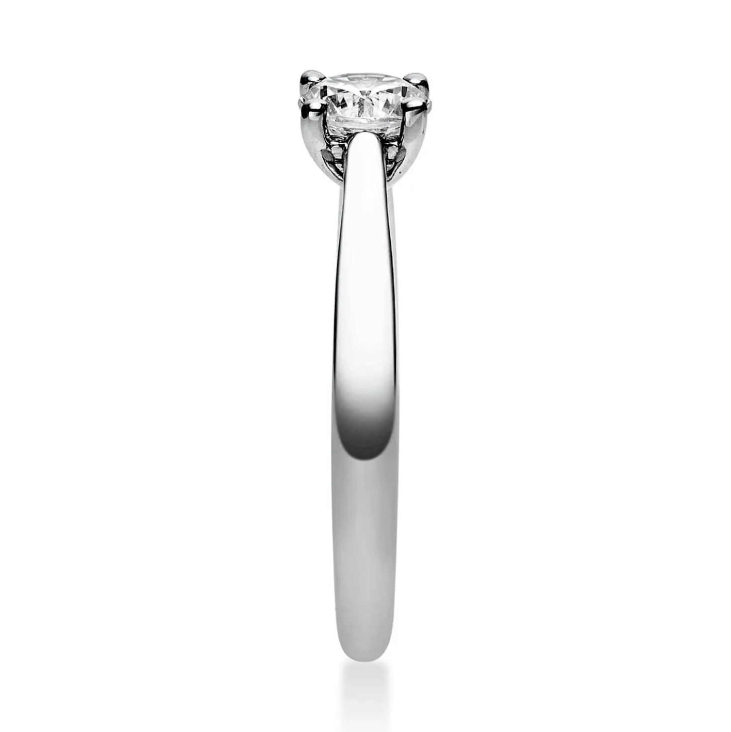 Solitär Ring Damenring aus 750 Gold Weißgold mit Diamant Brillant 0,50 Ct.