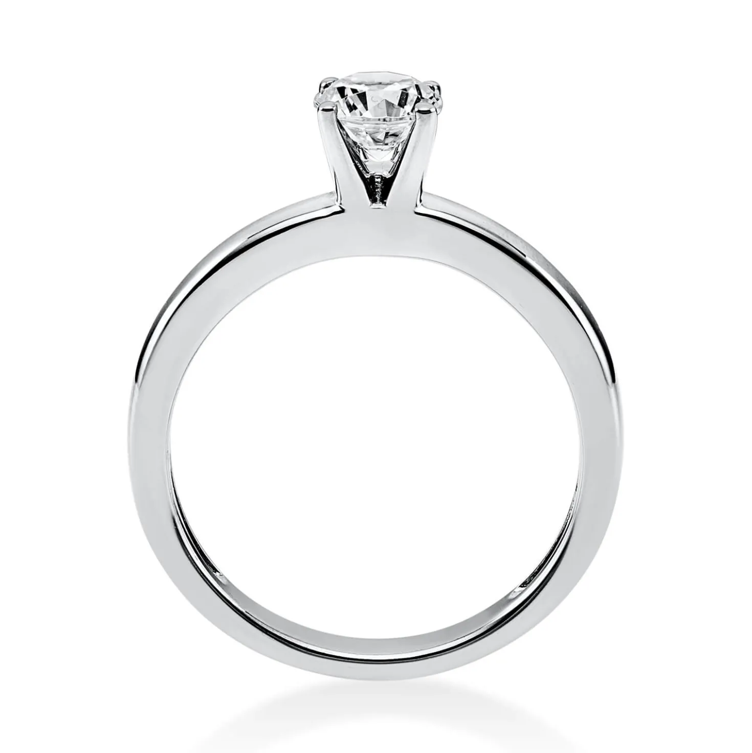 Solitär Ring Damenring aus 585 Gold Weißgold mit Diamant Brillant 0,50 Ct.