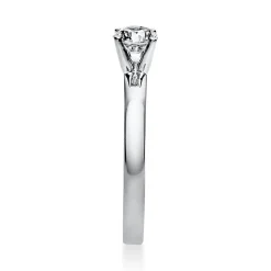 Solitär Ring Damenring aus 750 Gold Weißgold mit Diamant Brillant 0,50 Ct.