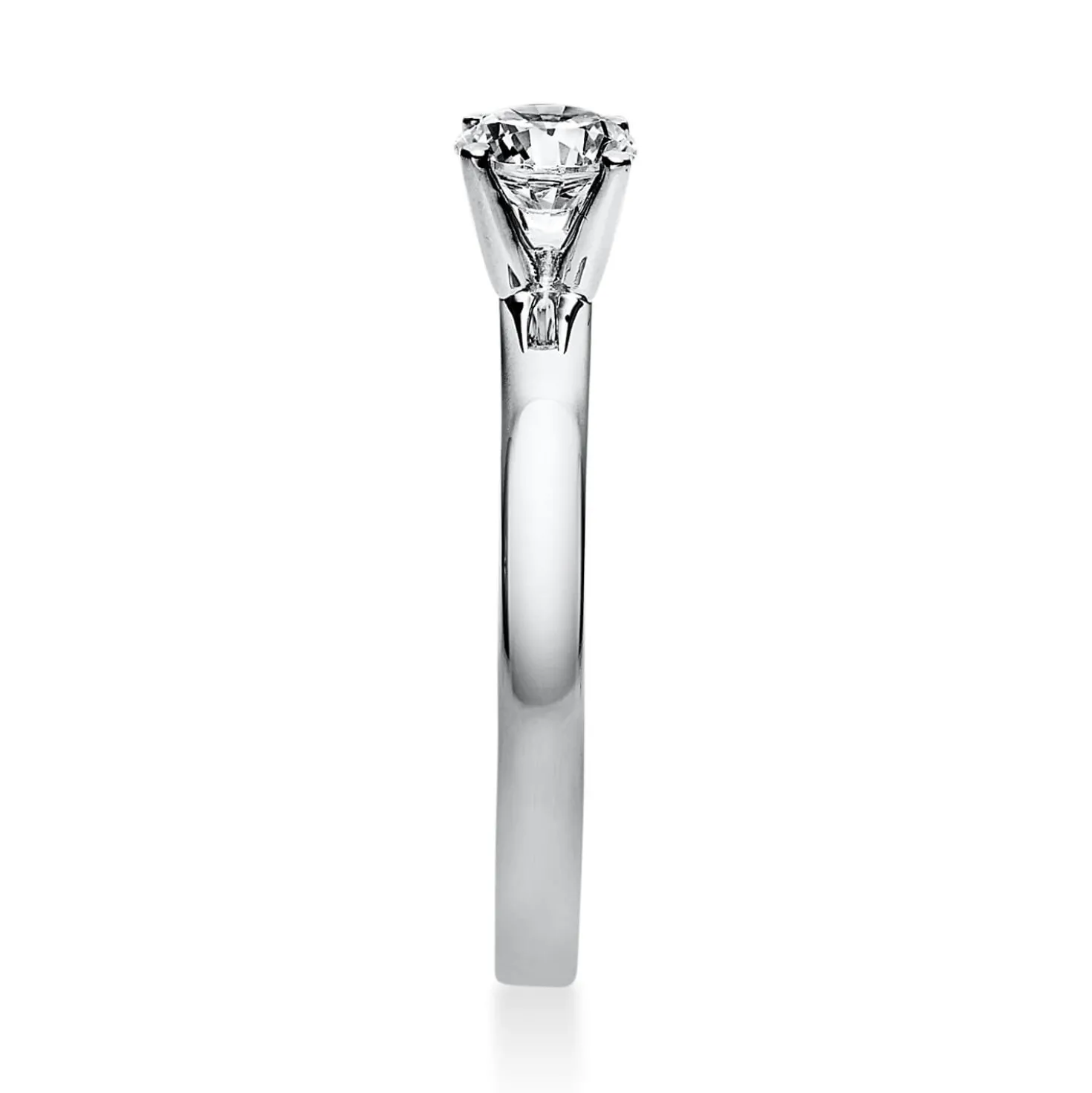 Solitär Ring Damenring aus 750 Gold Weißgold mit Diamant Brillant 0,50 Ct.