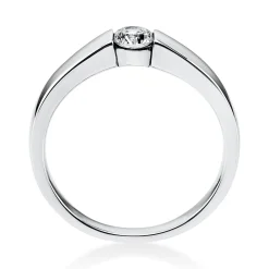 Solitär Ring Damenring aus 950 Platin mit Diamant Brillant 0,25 Ct.
