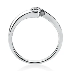 Solitär Ring Damenring aus 950 Platin mit Diamant Brillant 0,25 Ct.