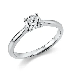Solitär Ring Damenring aus 950 Platin mit Diamant Brillant 0,50 Ct.