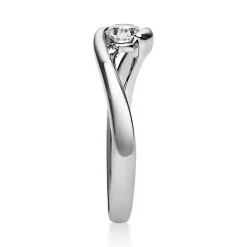 Solitär Ring Damenring aus 950 Platin mit Diamant Brillant 0,25 Ct.