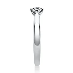 Solitär Ring Damenring aus 950 Platin mit Diamant Brillant 0,20 Ct. 4er-Krappe