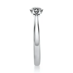 Solitär Ring Damenring aus 950 Platin mit Diamant Brillant 0,25 Ct 6er-Krappe