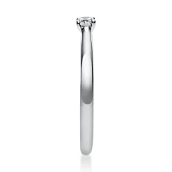 Solitär Ring Damenring aus 950 Platin mit Diamant Brillant 0,10 Ct. 4er-Krappe