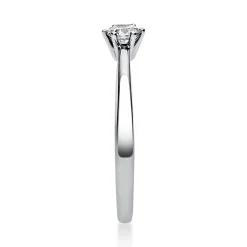 Solitär Ring Damenring aus 950 Platin mit Diamant Brillant 0,20 Ct. 6er-Krappe