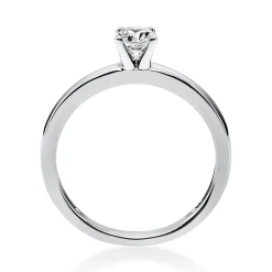 Solitär Ring Damenring aus 950 Platin mit Diamant Brillant 0,30 Ct. 4er-Krappe