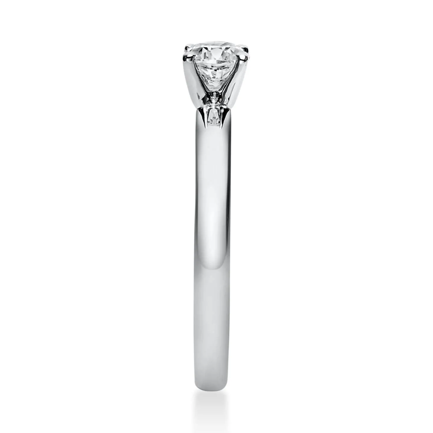 Solitär Ring Damenring aus 950 Platin mit Diamant Brillant 0,40 Ct. 4er-Krappe