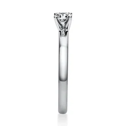 Solitär Ring Damenring aus 950 Platin mit Diamant Brillant 0,25 Ct 4er-Krappe