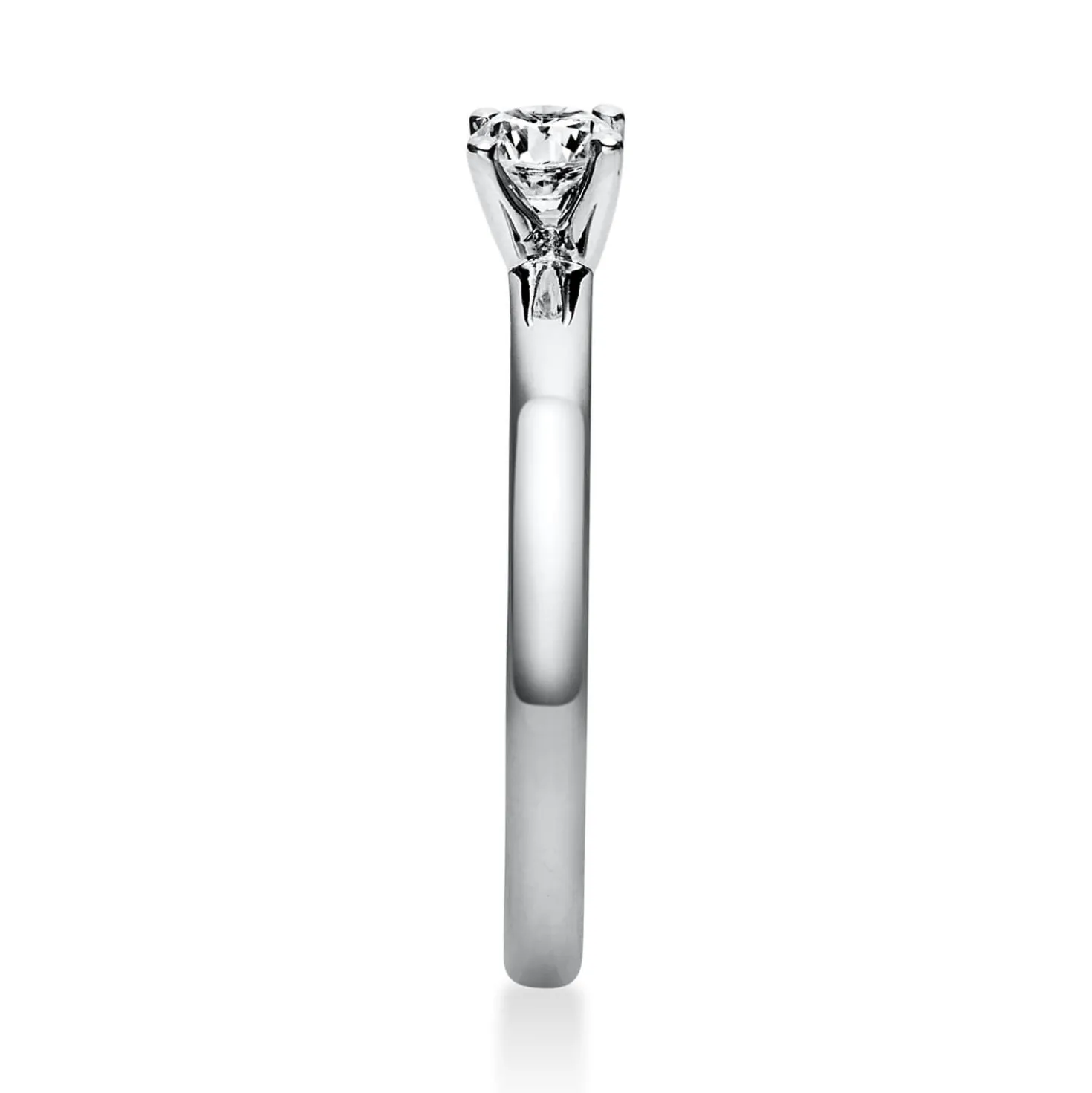 Solitär Ring Damenring aus 950 Platin mit Diamant Brillant 0,25 Ct 4er-Krappe