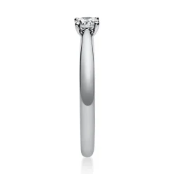 Solitär Ring Damenring aus 950 Platin mit Diamant Brillant 0,20 Ct. 4er-Krappe