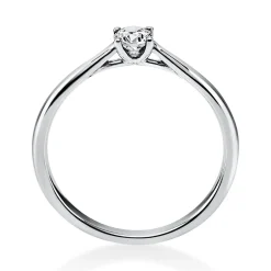 Solitär Ring Damenring aus 950 Platin mit Diamant Brillant 0,20 Ct. 4er-Krappe
